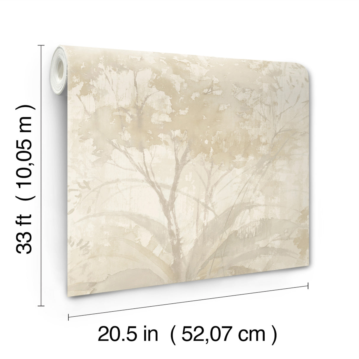 A-Street Prints 4177-27752 Mistwood Beige Forest Wallpaper