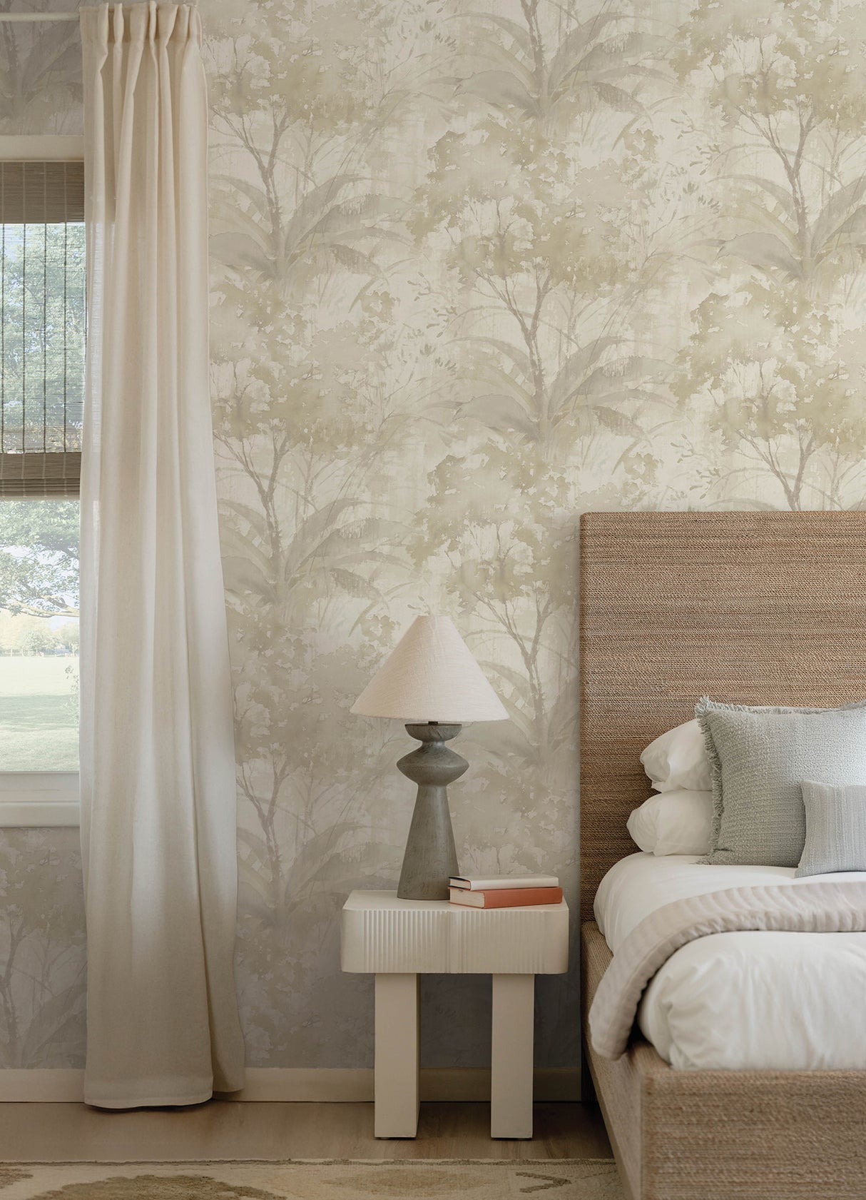 A-Street Prints 4177-27752 Mistwood Beige Forest Wallpaper