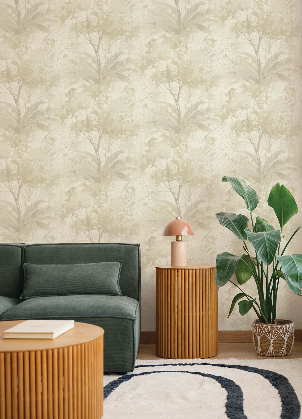 A-Street Prints 4177-27752 Mistwood Beige Forest Wallpaper