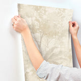 A-Street Prints 4177-27752 Mistwood Beige Forest Wallpaper