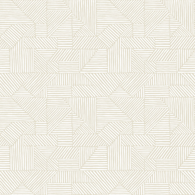 A-Street Prints 4177-83300 Crescendo Silver Block Geometric 
