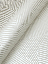A-Street Prints 4177-83300 Crescendo Silver Block Geometric 