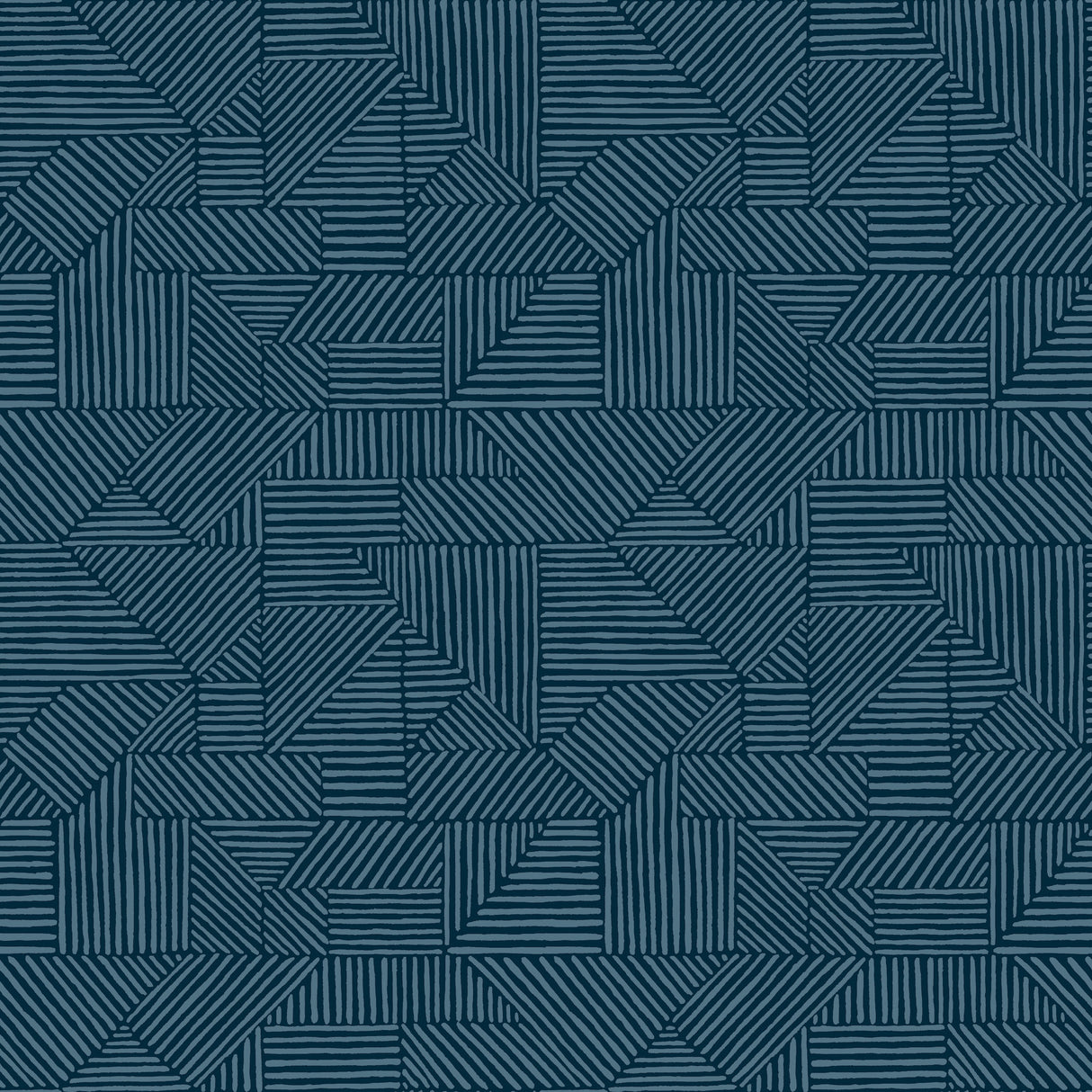 A-Street Prints 4177-83301 Crescendo Dark Blue Block Geometr