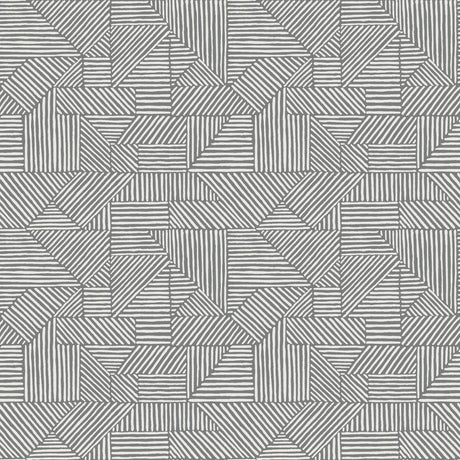 A-Street Prints 4177-83302 Crescendo Dark Grey Block Geometr