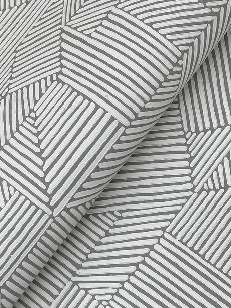 A-Street Prints 4177-83302 Crescendo Dark Grey Block Geometr