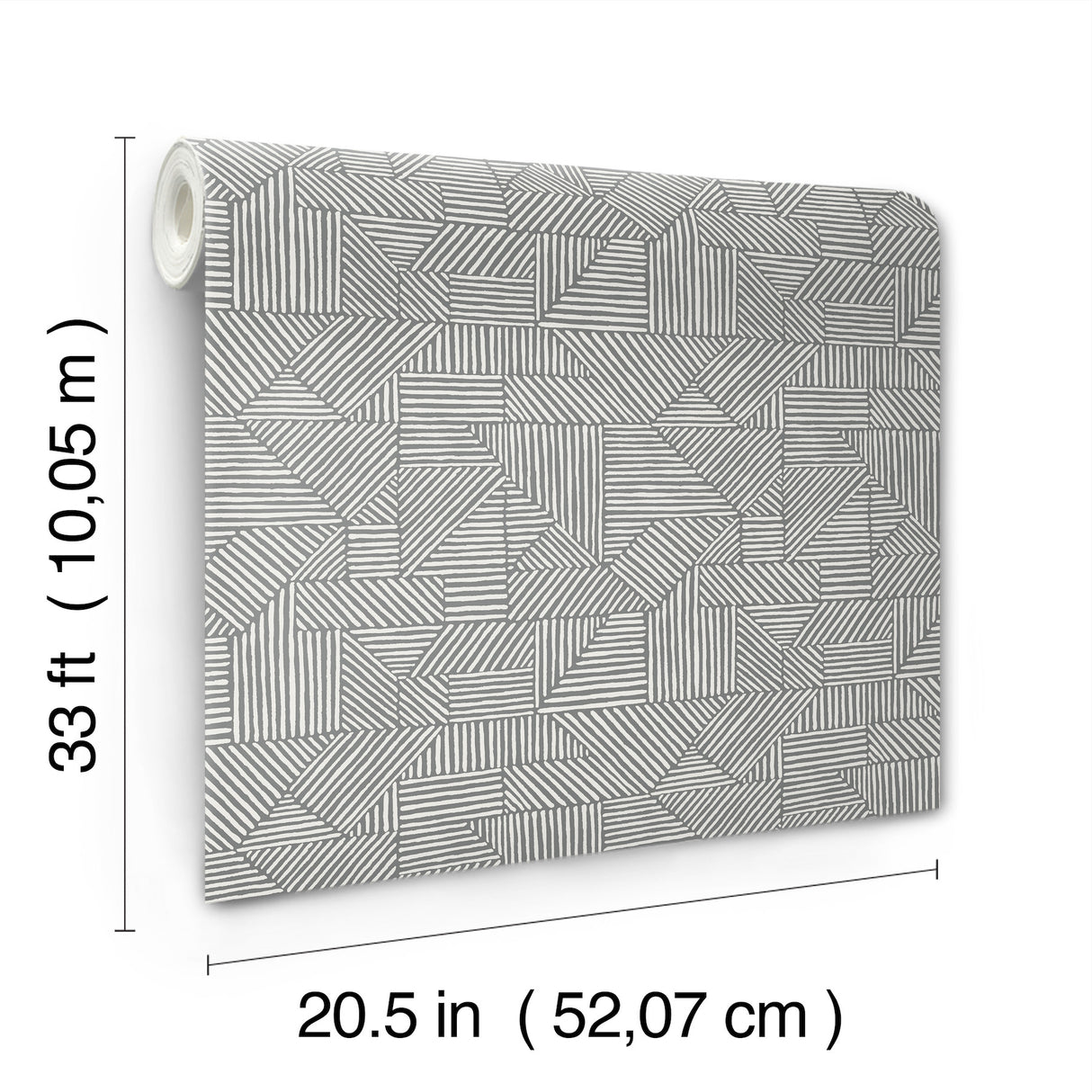 A-Street Prints 4177-83302 Crescendo Dark Grey Block Geometr