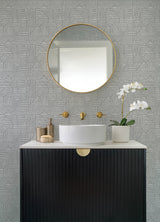 A-Street Prints 4177-83302 Crescendo Dark Grey Block Geometr