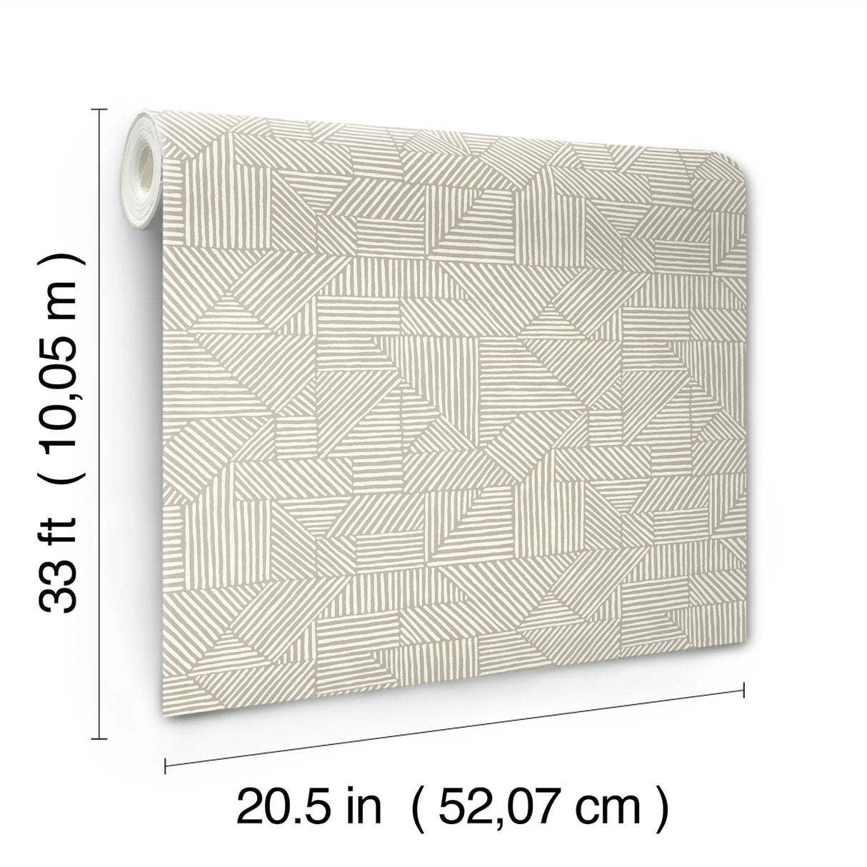 A-Street Prints 4177-83303 Crescendo Light Grey Block Geomet