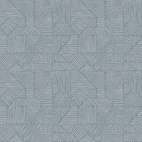 A-Street Prints 4177-83304 Crescendo Blue Block Geometric Wa