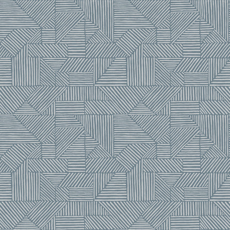 A-Street Prints 4177-83304 Crescendo Blue Block Geometric Wa