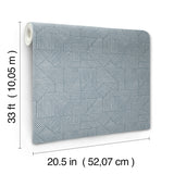 A-Street Prints 4177-83304 Crescendo Blue Block Geometric Wa