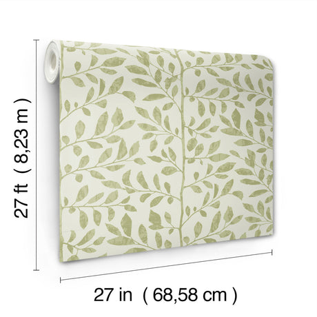 A-Street Prints 4177-83305 Sagecrest Sage Sapling Wallpaper