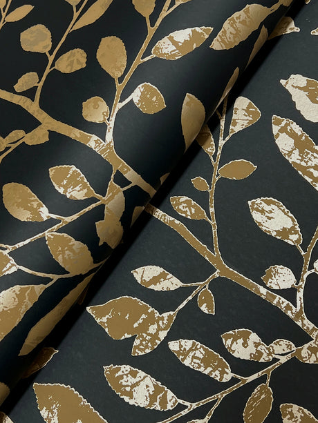 A-Street Prints 4177-83306 Sagecrest Black Sapling Wallpaper