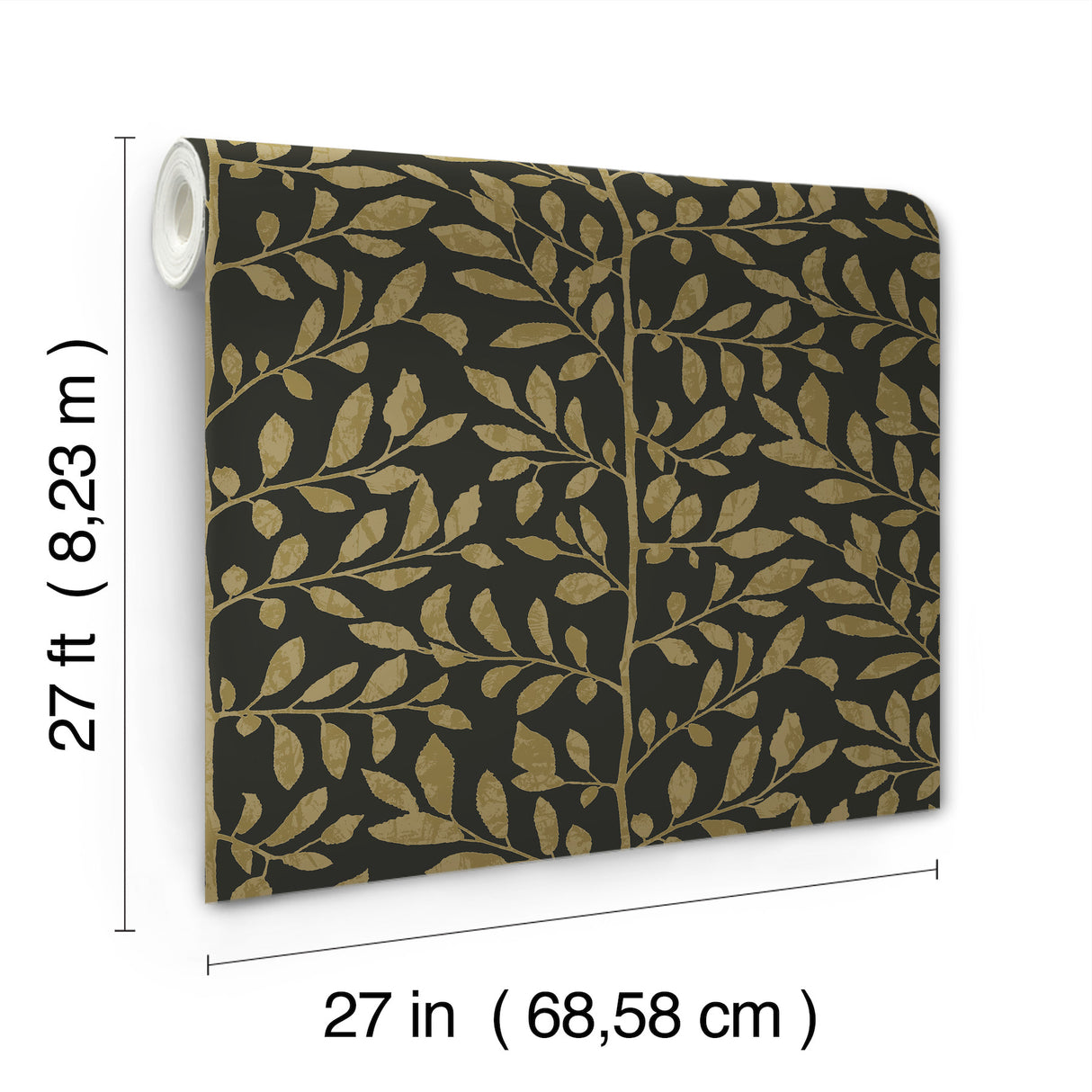 A-Street Prints 4177-83306 Sagecrest Black Sapling Wallpaper