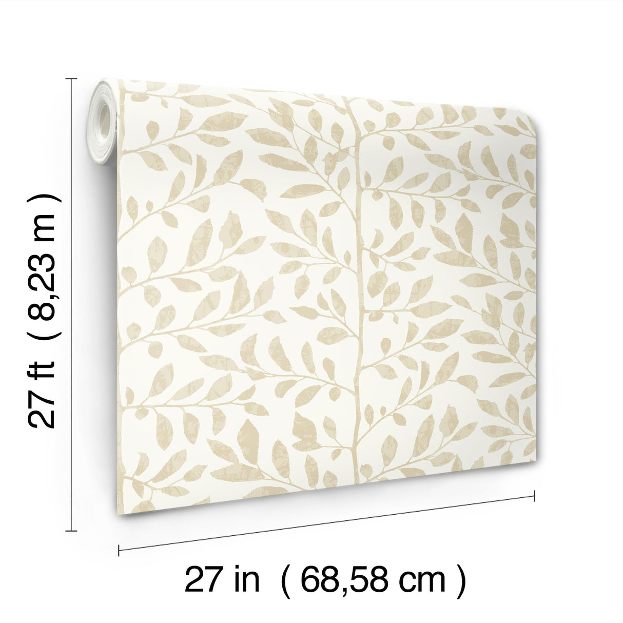 A-Street Prints 4177-83308 Sagecrest Platinum Sapling Wallpa