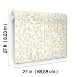 A-Street Prints 4177-83308 Sagecrest Platinum Sapling Wallpa
