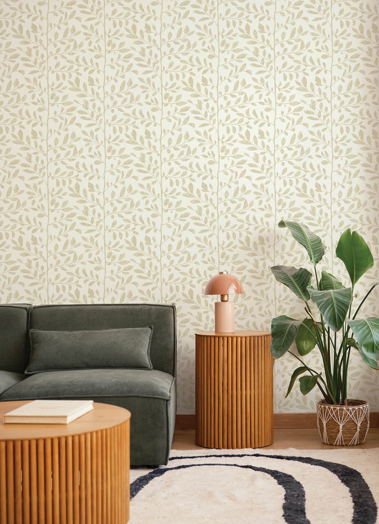 A-Street Prints 4177-83308 Sagecrest Platinum Sapling Wallpa