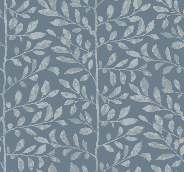A-Street Prints 4177-83309 Sagecrest Blue Sapling Wallpaper