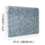 A-Street Prints 4177-83309 Sagecrest Blue Sapling Wallpaper
