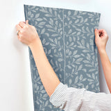 A-Street Prints 4177-83309 Sagecrest Blue Sapling Wallpaper