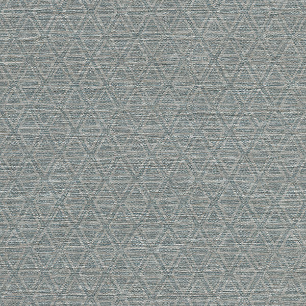 Warner 4183-4827 Kelce Slate Geometric Faux Grasscloth Wallpaper