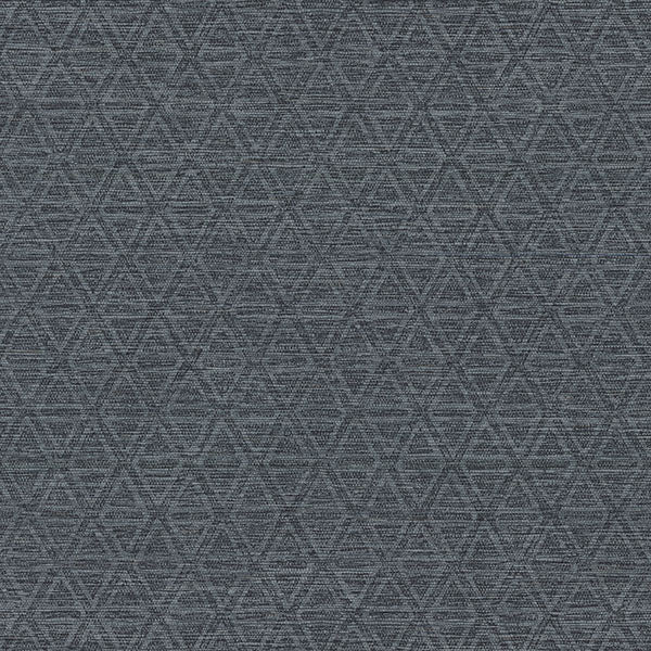 Warner 4183-4828 Kelce Dark Blue Geometric Faux Grasscloth Wallpaper