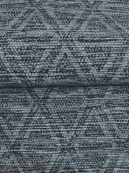 Warner 4183-4828 Kelce Dark Blue Geometric Faux Grasscloth Wallpaper