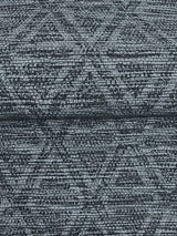 Warner 4183-4828 Kelce Dark Blue Geometric Faux Grasscloth Wallpaper