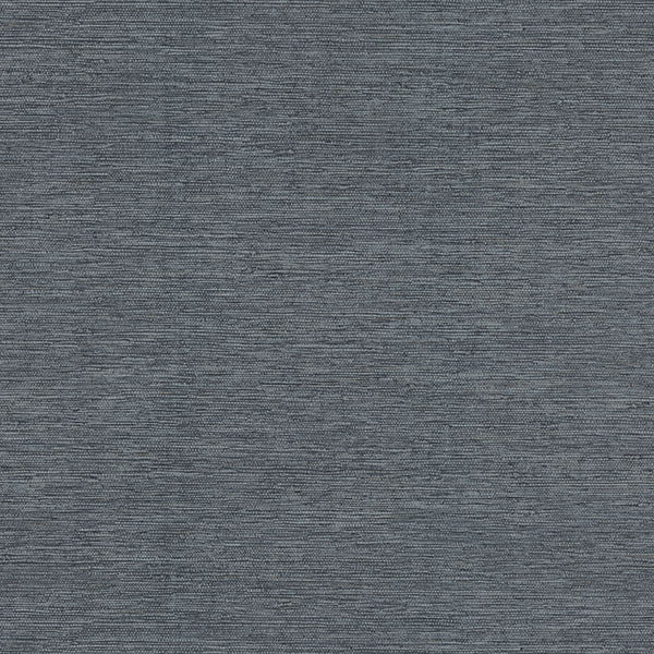 Warner 4183-4832 Mae Dark Blue Faux Grasscloth Wallpaper