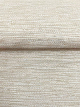 Warner 4183-4833 Mae Cream Faux Grasscloth Wallpaper