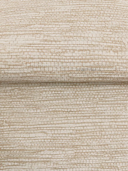 Warner 4183-4835 Mae Wheat Faux Grasscloth Wallpaper