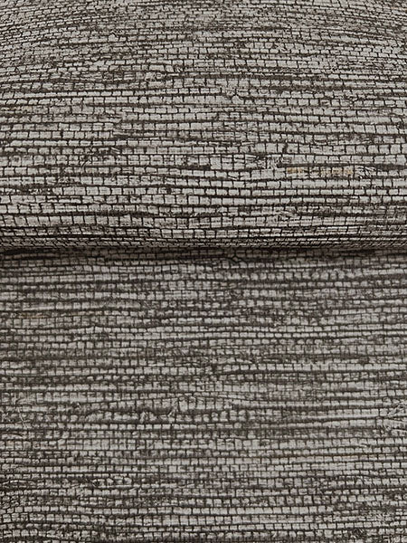 Warner 4183-4836 Mae Charcoal Faux Grasscloth Wallpaper