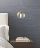 Warner 4183-4838 Nira Denim Fabric Weave Wallpaper