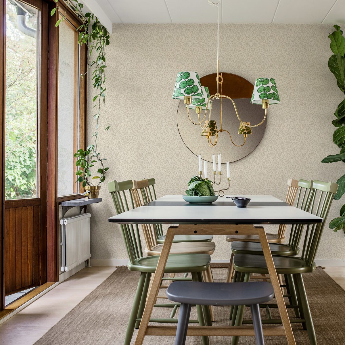 Schumacher 4185 KRYDDHYLLAN in IVORY Wallpaper - BORÃ…STAPET