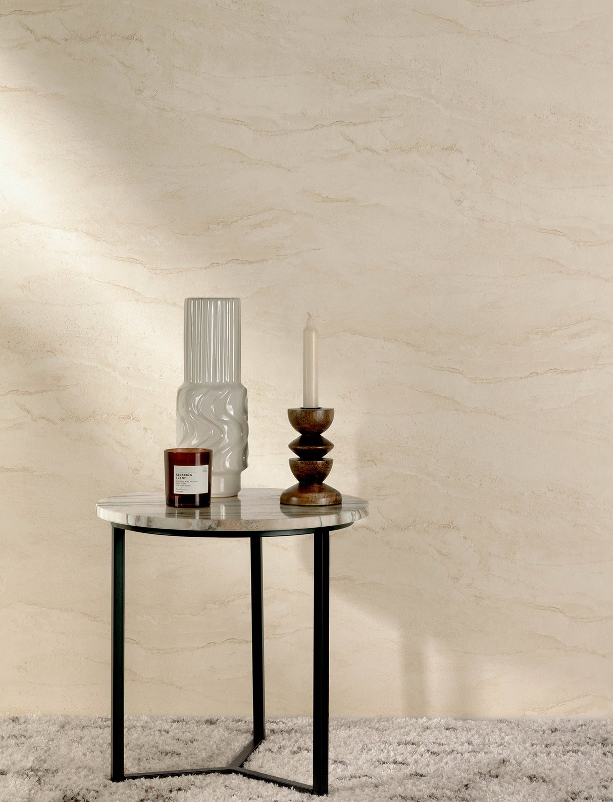 Chesapeake 4191-83000 Morgana Off-White Stone Wallpaper