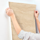 Chesapeake 4191-83001 Morgana Light Brown Stone Wallpaper