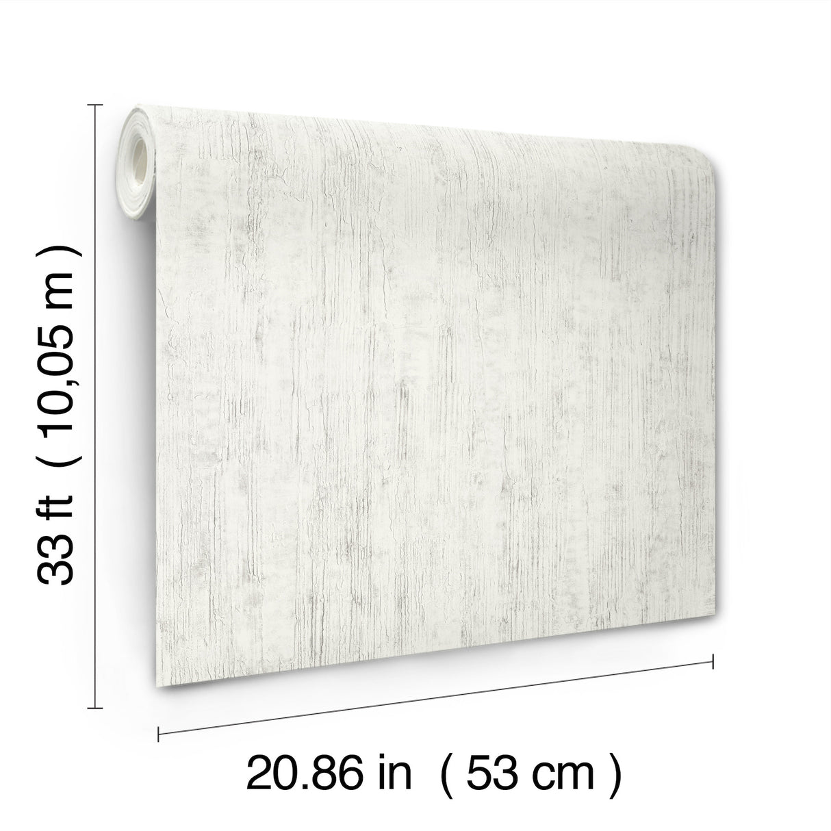 Chesapeake 4191-83002 Ramona White Distressed Texture Wallpa