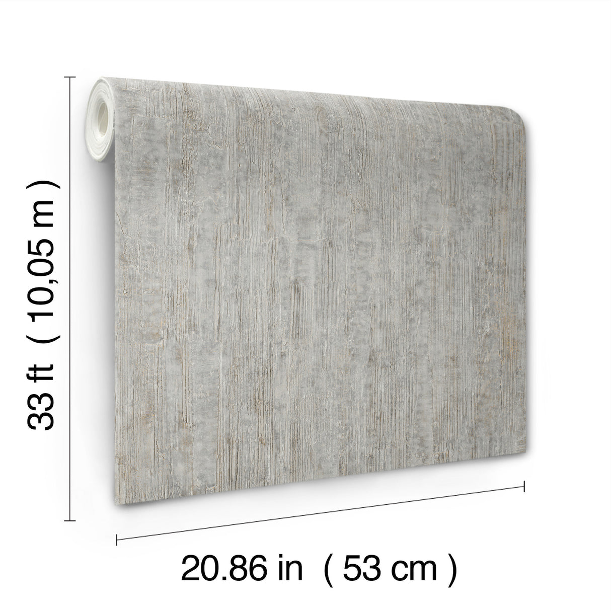 Chesapeake 4191-83004 Ramona Grey Distressed Texture Wallpap