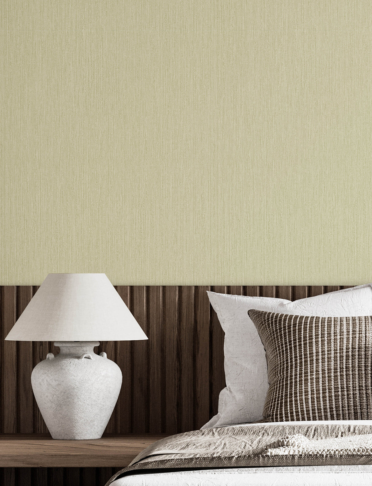 Chesapeake 4191-83009 Elijah Light Green Texture Wallpaper