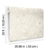 Chesapeake 4191-83011 Liora Neutral Floral Trail Wallpaper