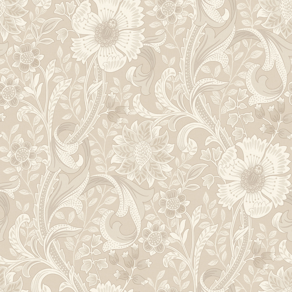 Chesapeake 4191-83012 Liora Beige Floral Trail Wallpaper