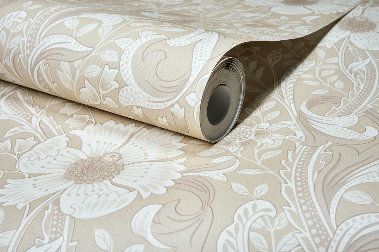 Chesapeake 4191-83012 Liora Beige Floral Trail Wallpaper