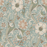 Chesapeake 4191-83013 Liora Aqua Floral Trail Wallpaper