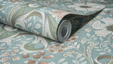 Chesapeake 4191-83013 Liora Aqua Floral Trail Wallpaper