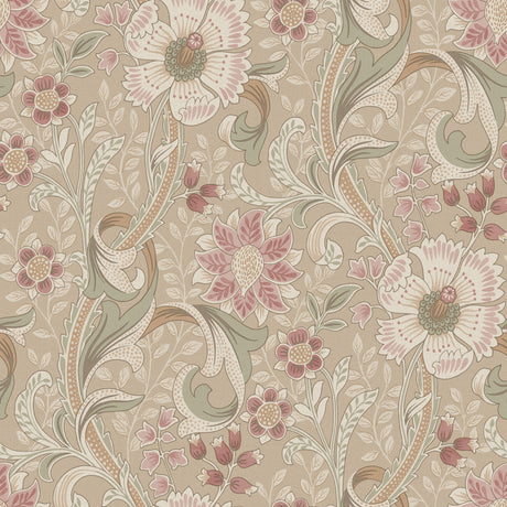 Chesapeake 4191-83015 Liora Taupe Floral Trail Wallpaper