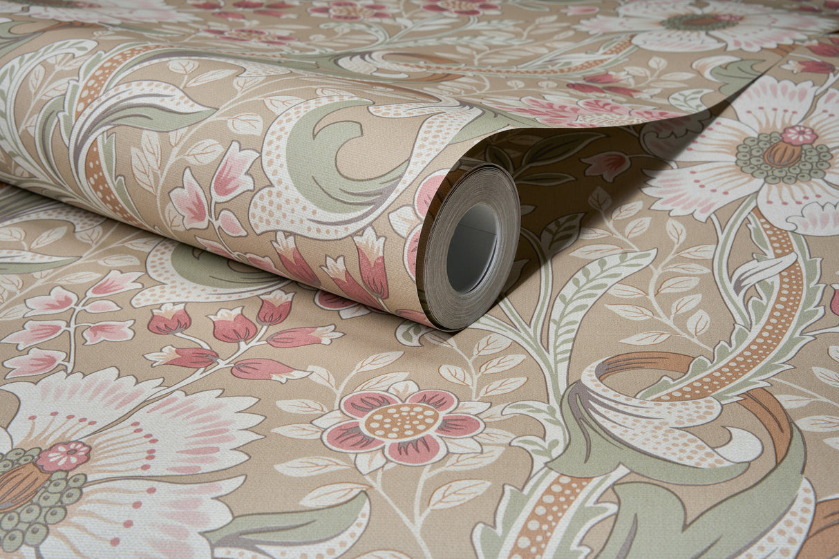 Chesapeake 4191-83015 Liora Taupe Floral Trail Wallpaper