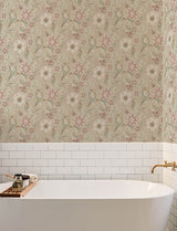 Chesapeake 4191-83015 Liora Taupe Floral Trail Wallpaper