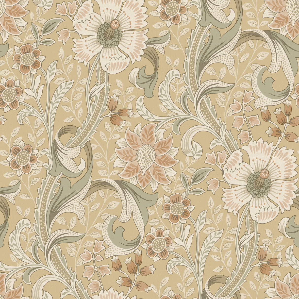 Chesapeake 4191-83016 Liora Butter Floral Trail Wallpaper