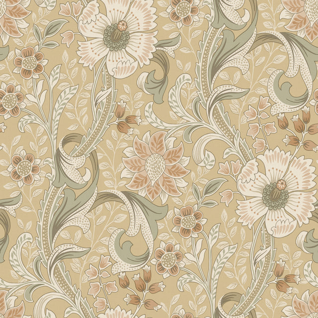 Chesapeake 4191-83016 Liora Butter Floral Trail Wallpaper