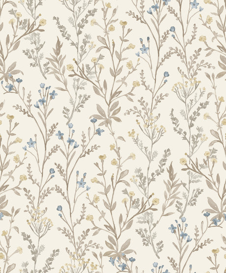 Chesapeake 4191-83017 Laverne Neutral Wildflowers Wallpaper